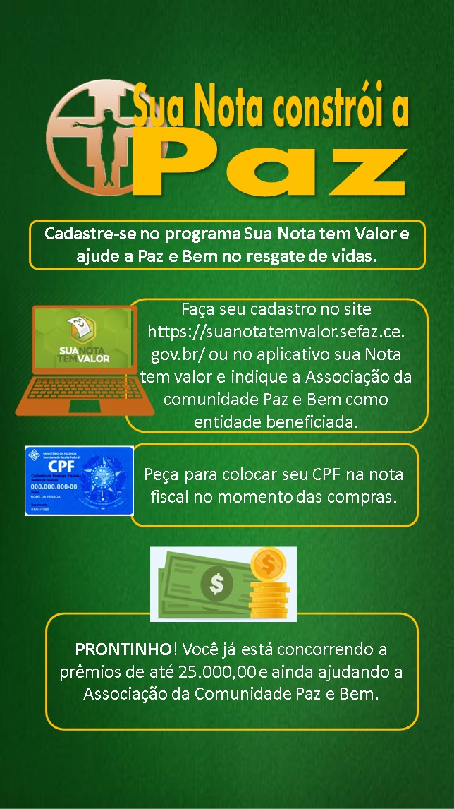 Indique A Paz E Bem E Concorra A Prêmios De Até 25 000 00 Comunidade